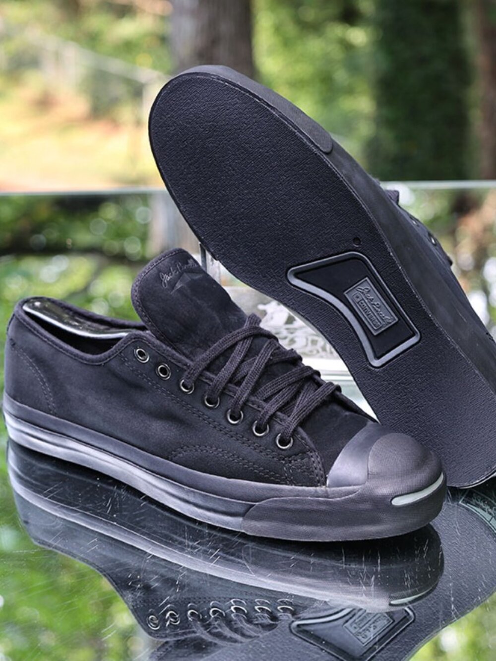 Vintage Converse Jack Purcell Black Leather 2005